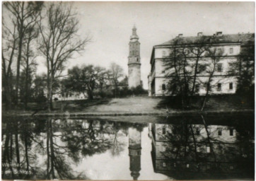 Stadtarchiv Weimar, 60 10-5/1 Bd. 1, Blick vom Ilmpark auf das Residenzschloss, ohne Datum