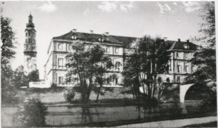 Stadtarchiv Weimar, 60 10-5/1 Bd. 1, Blick vom Ilmpark auf das Residenzschloss, um 1930