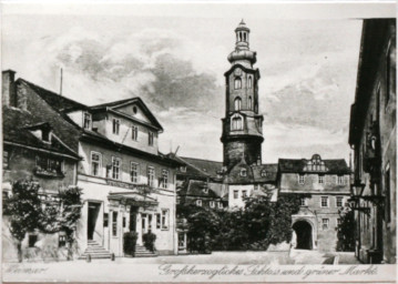 Stadtarchiv Weimar, 60 10-5/1 Bd. 1, Blick auf den Grünen Markt, vor 1945