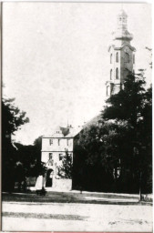 Stadtarchiv Weimar, 60 10-5/1 Bd. 1, Blick vom Fürstenplatz auf die Bastille mit Schlossturm, ohne Datum