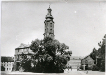 Stadtarchiv Weimar, 60 10-5/1 Bd. 1, Blick vom Fürstenplatz auf das Residenzschloss, vor 1913