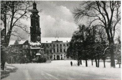 Stadtarchiv Weimar, 60 10-5/1 Bd. 1, Blick vom Fürstenplatz auf das Residenzschloss, vor 1945