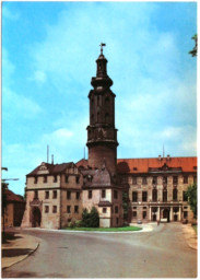 Stadtarchiv Weimar, 60 10-5/1 Bd. 2, Blick vom Platz der Demokratie auf das Residenzschloss, 1978