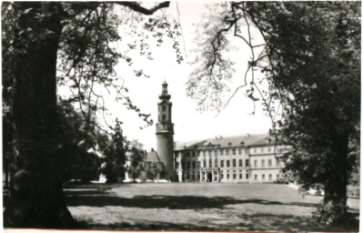 Stadtarchiv Weimar, 60 10-5/1 Bd. 2, Blick vom Ilmpark auf das Residenzschloss, um 1980