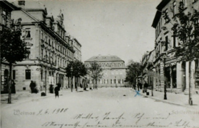 Stadtarchiv Weimar, 60 10-5/10, Blick in die Schillerstraße , 1900