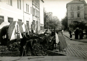 Stadtarchiv Weimar, 60 10-5/10, Blick in die Puschkinstraße, ohne Datum