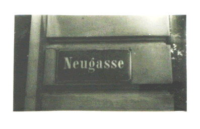 Stadtarchiv Weimar, 60 10-5/10, Straßenschild "Neugasse", ohne Datum