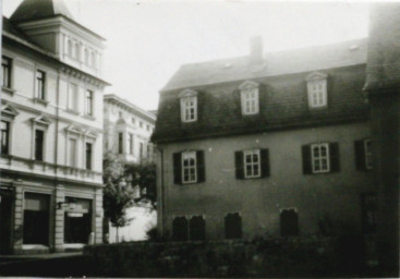 Stadtarchiv Weimar, 60 10-5/10, Blick aus der Neugasse in die Schillerstraße, ohne Datum