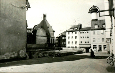 Stadtarchiv Weimar, 60 10-5/10, Blick in die Neugasse, 1984