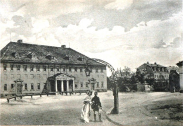 Stadtarchiv Weimar, 60 10-5/11, Blick auf das Hoftheater, ohne Datum