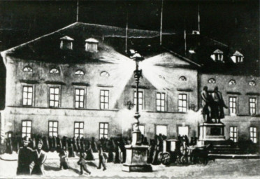 Stadtarchiv Weimar, 60 10-5/11, Das altes Theater (Zeichnung), um 1900