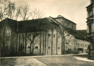 Stadtarchiv Weimar, 60 10-5/11, Blick auf die Rückseite des Hoftheaters, 1900