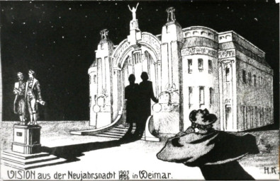 Stadtarchiv Weimar, 60 10-5/11, "VISION aus der Neujahrsnacht 1905/1906 in Weimar" , 1906