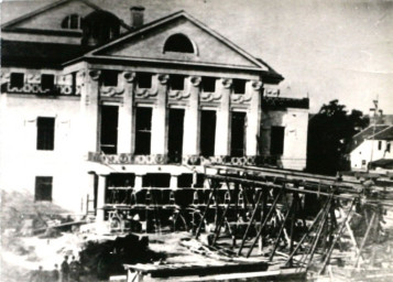 Stadtarchiv Weimar, 60 10-5/11, Neues Theater im Rohbau, 1907