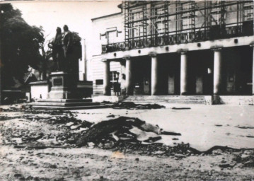 Stadtarchiv Weimar, 60 10-5/11, Blick auf den Theaterplatz, ohne Datum