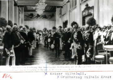 Stadtarchiv Weimar, 60 10-5/11, Innenansicht des Hoftheaters, 1908