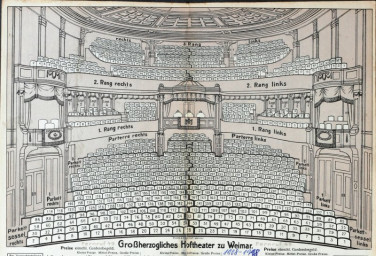 Stadtarchiv Weimar, 60 10-5/11, Großherzogliches Hoftheater zu Weimar , ohne Datum