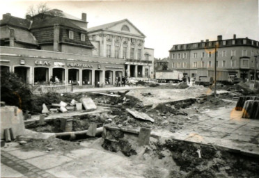 Stadtarchiv Weimar, 60 10-5/12, Blick auf den Theaterplatz, ohne Datum