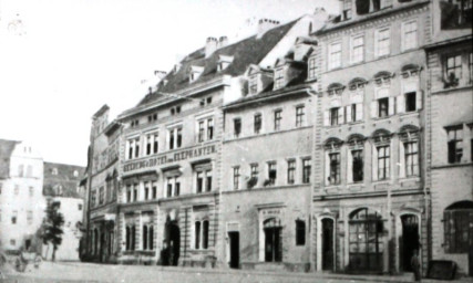 Stadtarchiv Weimar, 60 10-5/14, Blick auf die Markt-Südseite , ohne Datum