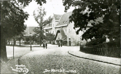 Stadtarchiv Weimar, 60 10-5/14, Blick auf den Marstall, ohne Datum