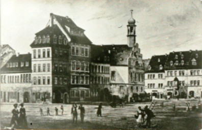 Stadtarchiv Weimar, 60 10-5/14, Blick auf den Markt, um 1710