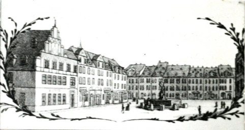 Stadtarchiv Weimar, 60 10-5/14, Blick auf den Marktplatz, 1827