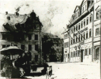 Stadtarchiv Weimar, 60 10-5/14, Blick auf den Marktplatz, 1880