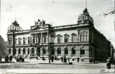 Stadtarchiv Weimar, 60 10-5/14, Blick auf das Postamt am Karlsplatz, ohne Datum