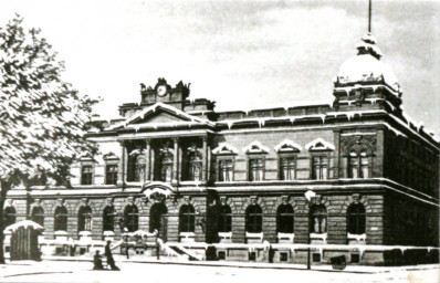 Stadtarchiv Weimar, 60 10-5/14, Blick auf das Postamt am Karlsplatz, um 1890