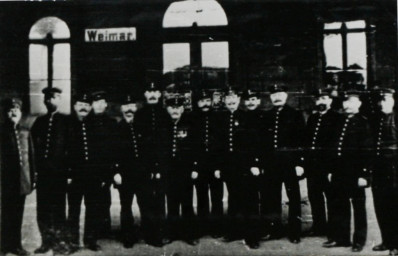 Stadtarchiv Weimar, 60 10-5/14, Blick auf den Hauptbahnhof Weimar, um 1900