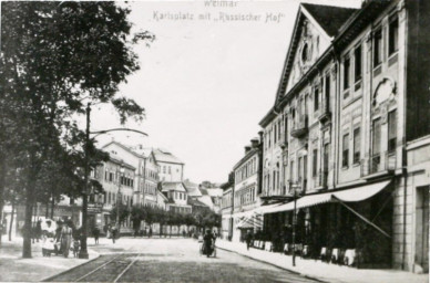 Stadtarchiv Weimar, 60 10-5/15, Blick auf den Karlsplatz, um 1910