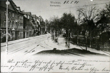 Stadtarchiv Weimar, 60 10-5/15, Blick auf den Karlsplatz, ohne Datum