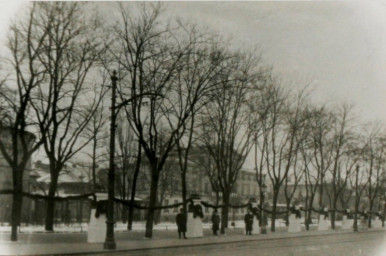 Stadtarchiv Weimar, 60 10-5/15, Blick auf den geschmückten Karlsplatz , 1910