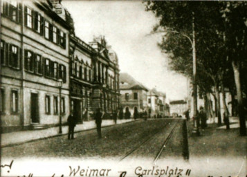 Stadtarchiv Weimar, 60 10-5/15, Blick in den Karlsplatz, ohne Datum