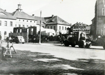 Stadtarchiv Weimar, 60 10-5/15, Blick auf den Einmündungsbereich Graben/ Bürgerschulstraße, ohne Datum