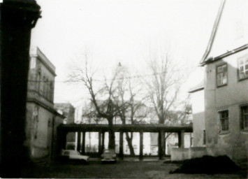 Stadtarchiv Weimar, 60 10-5/15, Blick aus der Kleinen Teichgasse zum Goetheplatz, ohne Datum