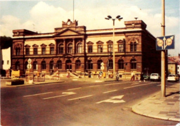 Stadtarchiv Weimar, 60 10-5/15, Blick Hauptpostamt Weimar, 1988