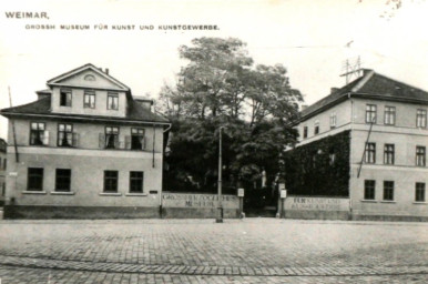 Stadtarchiv Weimar, 60 10-5/15, "GROSSHERZOGLICHES MUSEUM FÜR KUNST UND KUNSTGEWERBE", um 1910