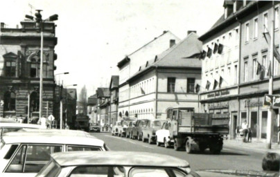 Stadtarchiv Weimar, 60 10-5/15, Blick in die Schwanseestraße, 1986