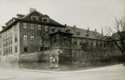 Stadtarchiv Weimar, 60 10-5/16, Blick auf den Kreuzungsbereich Marstallstraße/ Untergraben, um 1900