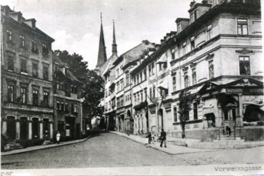 Stadtarchiv Weimar, 60 10-5/16, Blick in die Vorwerksgasse, um 1930