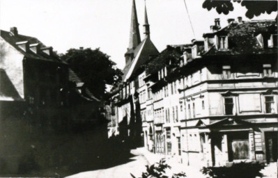 Stadtarchiv Weimar, 60 10-5/16, Blick in die Vorwerksgasse , 1954