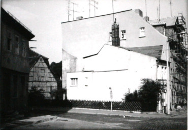 Stadtarchiv Weimar, 60 10-5/16, Blick auf die Gerberstraße 1 uns 3, 1980