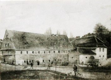 Stadtarchiv Weimar, 60 10-5/16, Blick auf die Burgmühle , um 1880