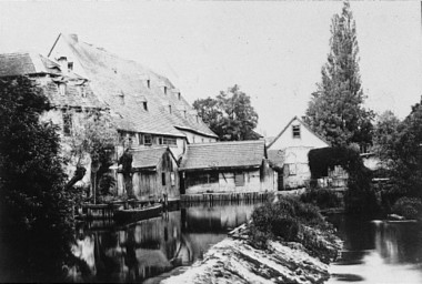 Stadtarchiv Weimar, 60 10-5/16, Blick auf die Burgmühle, ohne Datum