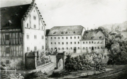 Stadtarchiv Weimar, 60 10-5/16, Blick auf die Karlsmühle, um 1850