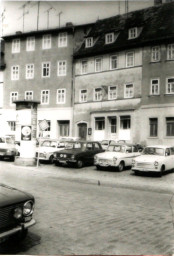 Stadtarchiv Weimar, 60 10-5/17, Blick auf die Häuser Untergraben 5, 7, 9, 1980