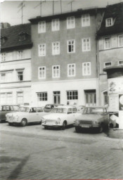 Stadtarchiv Weimar, 60 10-5/17, Blick auf die Häuser Untergraben 3, 5, 7, , 1980