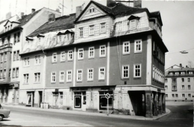 Stadtarchiv Weimar, 60 10-5/17, Blick in die Jakobstraße, 1985