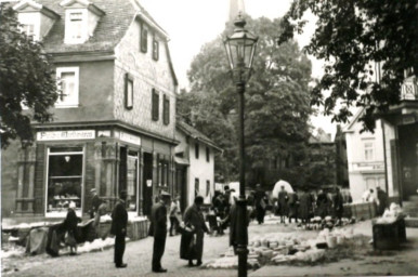 Stadtarchiv Weimar, 60 10-5/17, Blick in die Teichgasse, ohne Datum